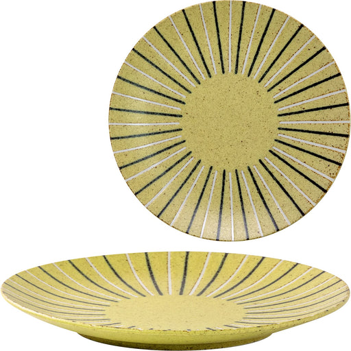 Minoru Touki Awasaka Pottery Plate 235ml Lion Design Mogumogu Collection-Kiichin - The #1 Place for Japanese Goods in Your Hand!