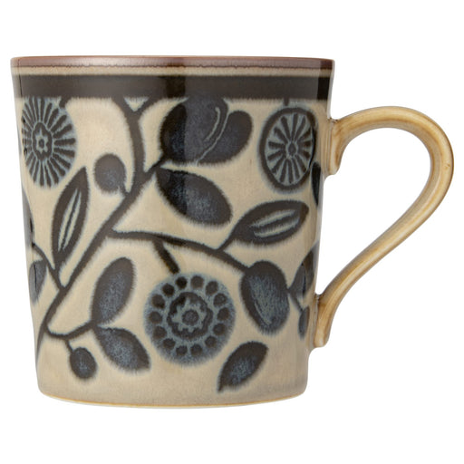 Minoru Pottery 340ml Floral Olive Mug Nordic Vintage Home Cafe Tableware-Kiichin - The #1 Place for Japanese Goods in Your Hand!