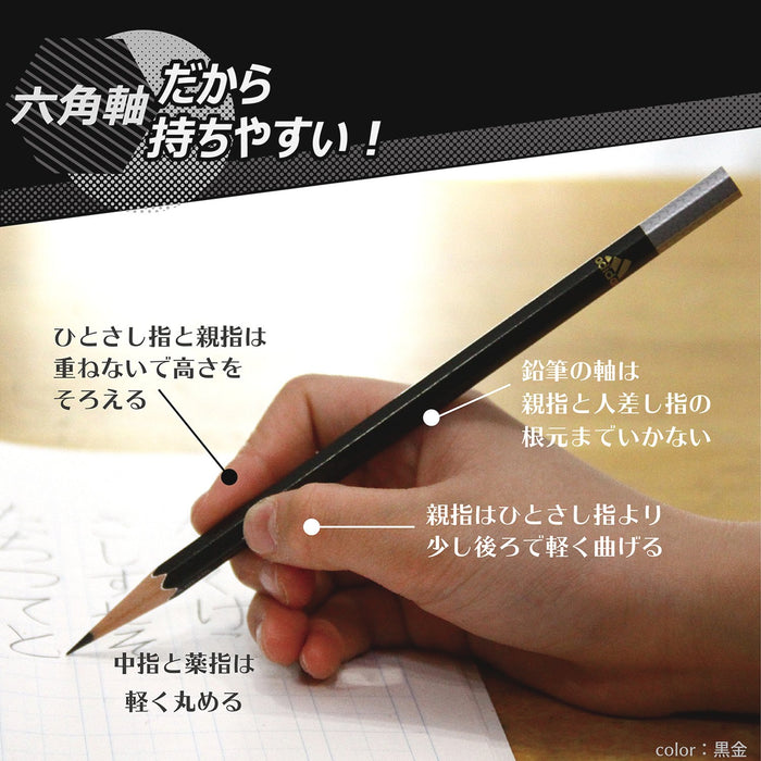Mitsubishi Pencil Uni Drawing Ai02 B Hexagonal Blue Black Pencils 1 Dozen-Kiichin - The #1 Place for Japanese Goods in Your Hand!