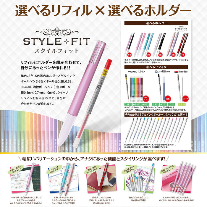 Mitsubishi Pencil Ballpoint Pen Refills Style Fit 0.38 Black Pack of 10-Kiichin - The #1 Place for Japanese Goods in Your Hand!