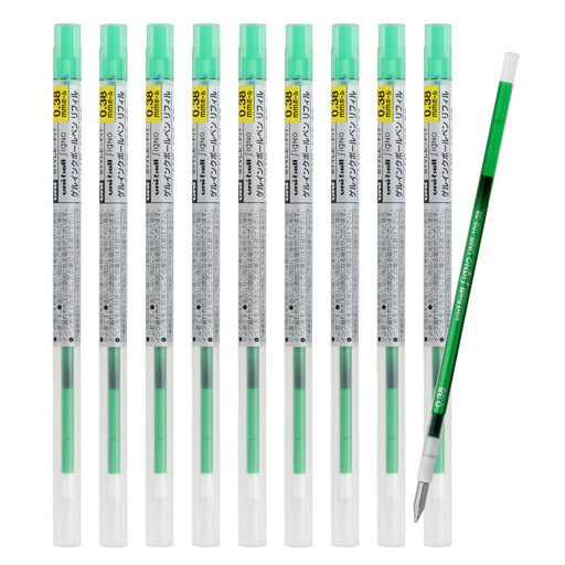 Mitsubishi Pencil Style Fit Signo Ballpoint Pen Refill 0.38mm Green 10-Pack-Kiichin - The #1 Place for Japanese Goods in Your Hand!