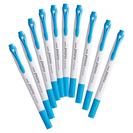Mitsubishi Pencil ProPass Window Blue Color Marker 10 Piece Set Hako Pus103T.33-Kiichin - The #1 Place for Japanese Goods in Your Hand!