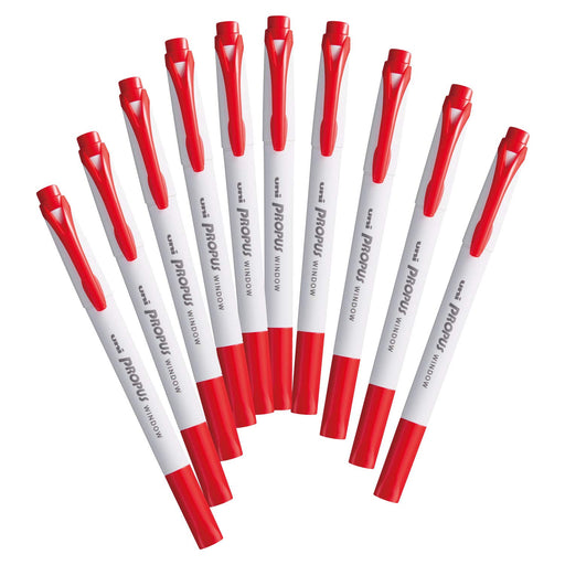 Mitsubishi Pencil Propass Window Color Marker Red 10 Piece Set Pus103T.15-Kiichin - The #1 Place for Japanese Goods in Your Hand!