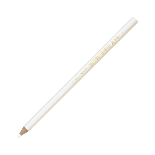 Mitsubishi Pencil White Colored Pencil 880 Single Color Pack of 12-Kiichin - The #1 Place for Japanese Goods in Your Hand!