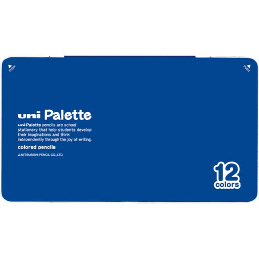 Mitsubishi Pencil Uni Palette Blue Colored Pencil Set 12 Colors for Elementary School-Kiichin - The #1 Place for Japanese Goods in Your Hand!