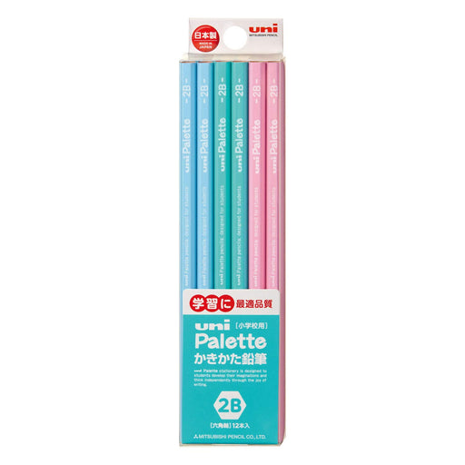 Mitsubishi Pencil Uni Palette 2B Drawing Pencils Mint Green 1 Dozen Pack-Kiichin - The #1 Place for Japanese Goods in Your Hand!