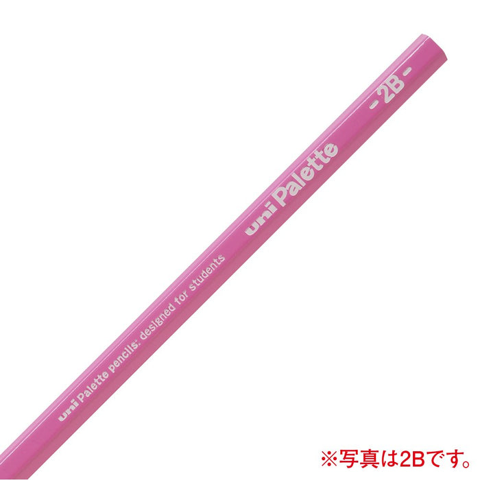 Mitsubishi Pencil Uni Palette 6B Drawing Pencil Pastel Pink 1 Dozen Pack-Kiichin - The #1 Place for Japanese Goods in Your Hand!