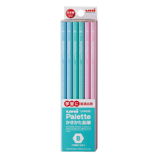 Mitsubishi Pencil Uni Palette B Mint Green Drawing Pencil Pack of 12-Kiichin - The #1 Place for Japanese Goods in Your Hand!
