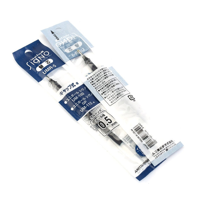 Mitsubishi Pencil Signo Gel Ballpoint Pen 0.5mm Blue Black 10-Pack Refills-Kiichin - The #1 Place for Japanese Goods in Your Hand!