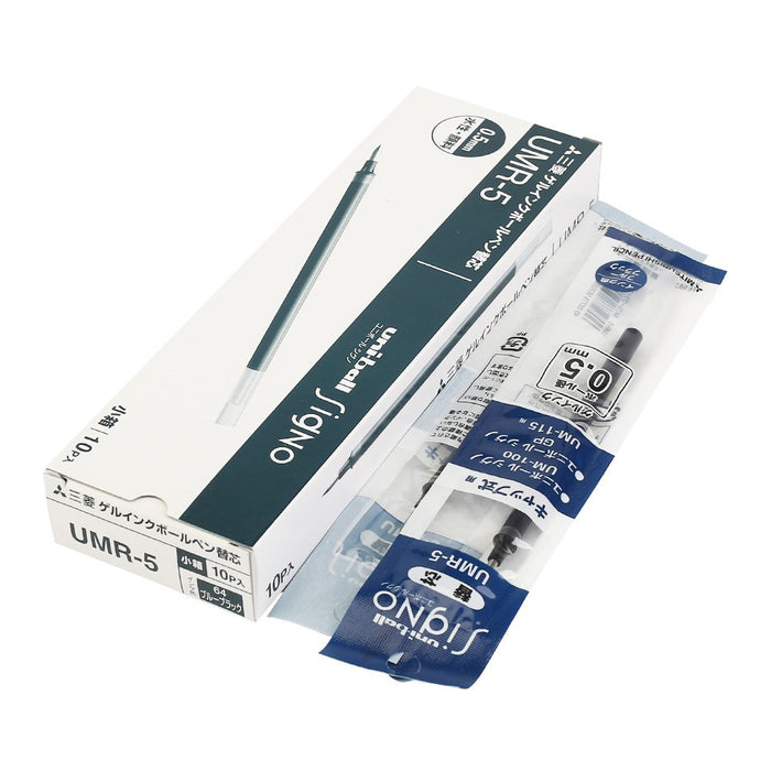 Mitsubishi Pencil Signo Gel Ballpoint Pen 0.5mm Blue Black 10-Pack Refills-Kiichin - The #1 Place for Japanese Goods in Your Hand!