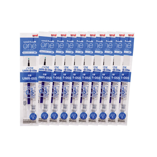 Mitsubishi Pencil Uniball One Gel Ballpoint Pen Refill 0.5 Blue 10 Pieces Pack-Kiichin - The #1 Place for Japanese Goods in Your Hand!