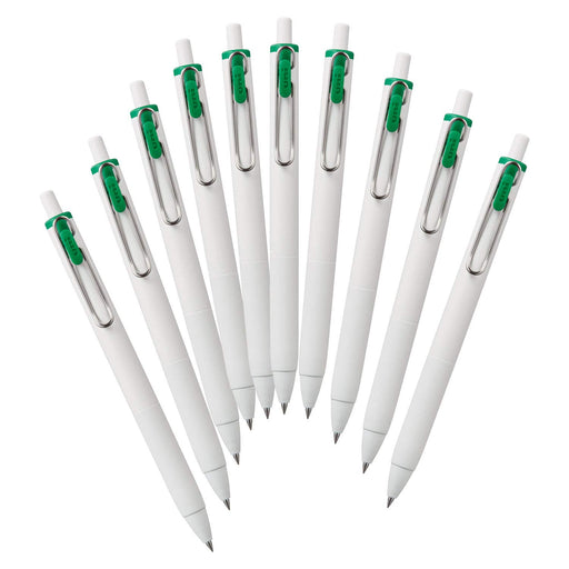 Mitsubishi Pencil Uniball One Gel Ballpoint Pen 0.5 Green 10-Pack-Kiichin - The #1 Place for Japanese Goods in Your Hand!