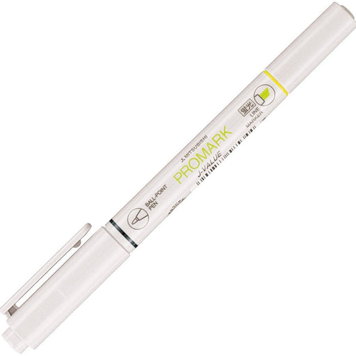 Mitsubishi Pencil Pro Mark Yellow Highlighter & Ballpoint Pen Pack of 10-Kiichin - The #1 Place for Japanese Goods in Your Hand!