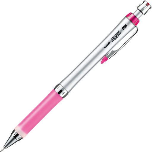 Mitsubishi Pencil Alpha Gel Slim 0.5 Mechanical Pencil in Rose Pink-Kiichin - The #1 Place for Japanese Goods in Your Hand!