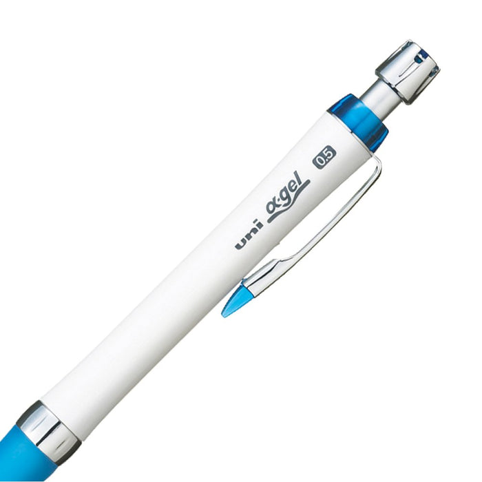 Mitsubishi Pencil Uni Alpha Gel Slim Mechanical Pencil 0.5 White Blue M5807Gg1Pw.33-Kiichin - The #1 Place for Japanese Goods in Your Hand!