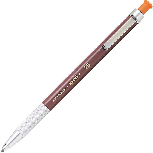 Mitsubishi Pencil Uni Holder 2B Mechanical Pencil - Architectural Orange Mh5002B-Kiichin - The #1 Place for Japanese Goods in Your Hand!