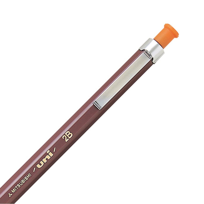 Mitsubishi Pencil Uni Holder 2B Mechanical Pencil - Architectural Orange Mh5002B-Kiichin - The #1 Place for Japanese Goods in Your Hand!
