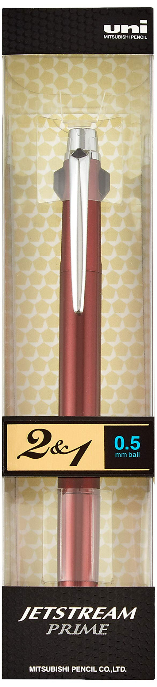 Mitsubishi Pencil Jet Stream Prime 2&1 Multi-Function Pen 0.5 Dark Bordeaux-Kiichin - The #1 Place for Japanese Goods in Your Hand!