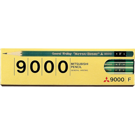 Mitsubishi Pencil 9000 F Pack of 12 - Superior Quality Pencils K9000F-Kiichin - The #1 Place for Japanese Goods in Your Hand!