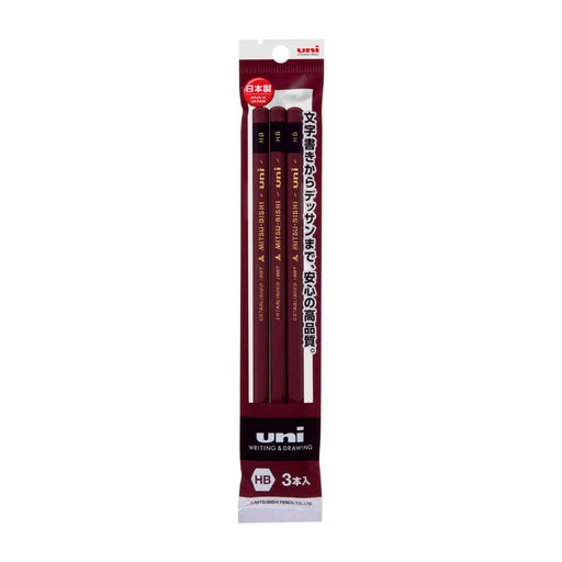 Mitsubishi Pencil Uni 3 Pack High-Quality HB Grade U3Phb-Kiichin - The #1 Place for Japanese Goods in Your Hand!