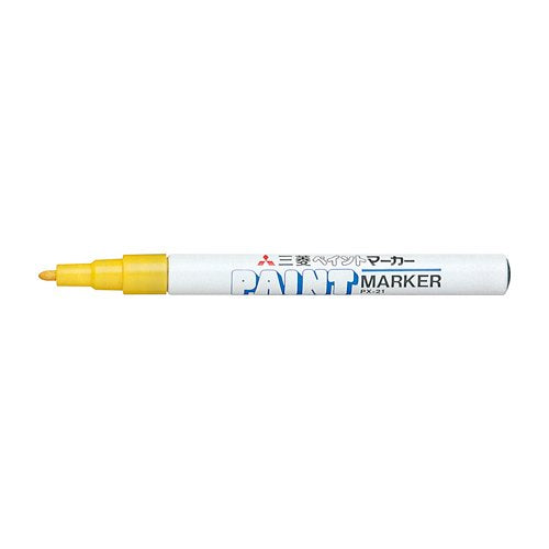 Mitsubishi Pencil Uni Fine Round Lead Yellow Paint Marker - 1 Piece PX21.2-Kiichin - The #1 Place for Japanese Goods in Your Hand!