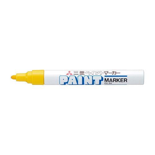 Mitsubishi Pencil Uni Paint Marker Yellow Medium Round Lead - 1 Piece Px20.2-Kiichin - The #1 Place for Japanese Goods in Your Hand!