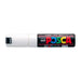 Mitsubishi Pencil Uni Bold White Marker with Square Lead and Water-Based Pigment PC8K.1-Kiichin - The #1 Place for Japanese Goods in Your Hand!