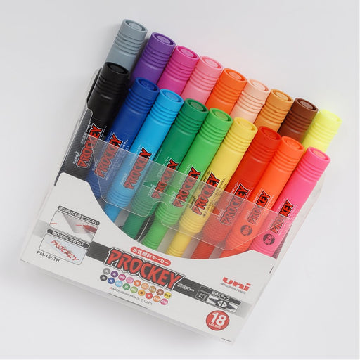 Mitsubishi Pencil Plocky Twin Water-Based Pen Set 18 Colors PM150TR18CN-Kiichin - The #1 Place for Japanese Goods in Your Hand!