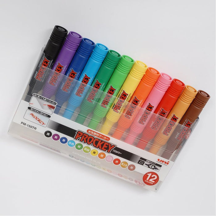 Mitsubishi Pencil Procky Twin - 12 Water-Based Pen Colors Set PM150TR12CN-Kiichin - The #1 Place for Japanese Goods in Your Hand!