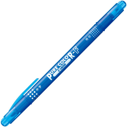 Mitsubishi Pencil Pure Color F Blue Water-Based Pen Pack of 10-Kiichin - The #1 Place for Japanese Goods in Your Hand!