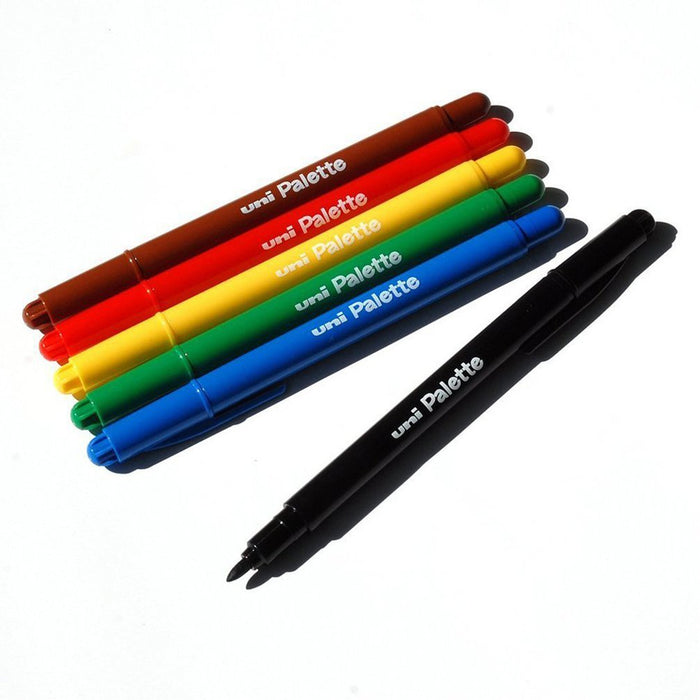 Mitsubishi Pencil Uni Palette Water-Based Pen Set 12 Colors PW50312CPLT-Kiichin - The #1 Place for Japanese Goods in Your Hand!