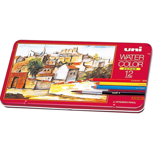 Mitsubishi Pencil Uni Watercolor Set - 12 Vibrant Colors Uwc12C-Kiichin - The #1 Place for Japanese Goods in Your Hand!