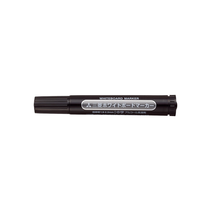 Mitsubishi Pencil Black Medium Point Whiteboard Marker Round Lead 10 Pieces-Kiichin - The #1 Place for Japanese Goods in Your Hand!