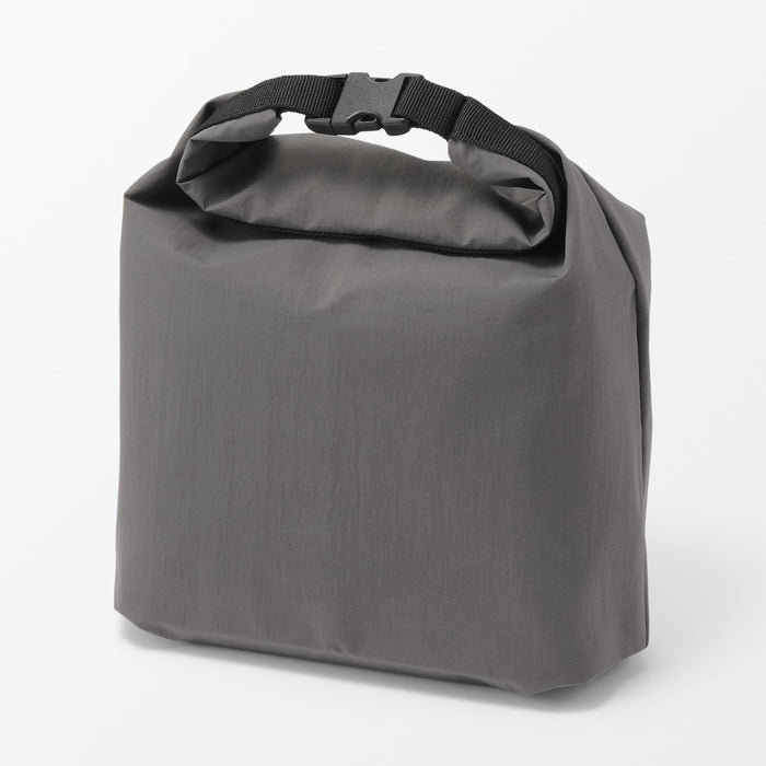 Muji Gray Roll Top Height Adjustable Large Lunch Bag 84843099