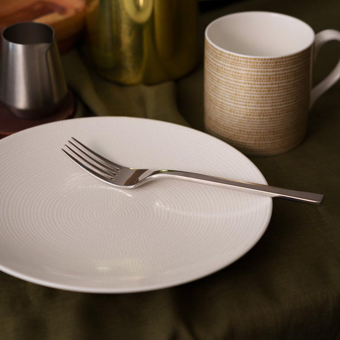 Narumi Luminar 21Cm White Plate - Stylish Modern Microwave Safe Dinnerware