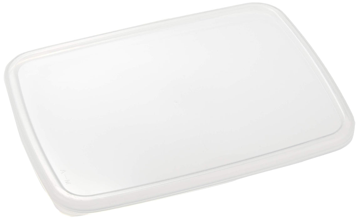 Noda Horo Rectangle Shallow Type M Seal Lid - White Series, Made in Japan-Kiichin - The #1 Place for Japanese Goods in Your Hand!