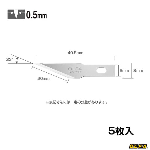 Olfa Art Knife Pro 5-Piece Replacement Straight Blade Set XB157T-Kiichin - The #1 Place for Japanese Goods in Your Hand!