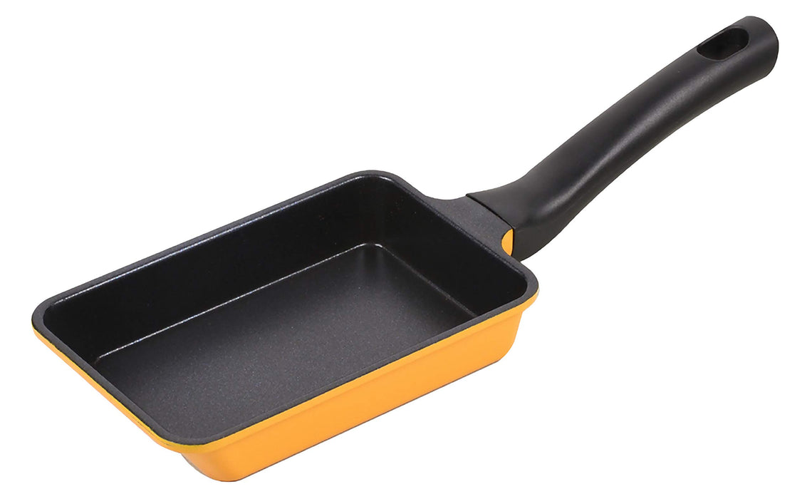 Pearl Metal Egg Cooker Yellow 9x14cm Mini Blue Diamond Coated Hb-4505-Kiichin - The #1 Place for Japanese Goods in Your Hand!