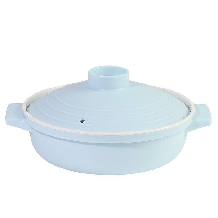 Pearl Metal 18Cm Powder Blue Microwave Cooking Pot A La Mode CC-1502-Kiichin - The #1 Place for Japanese Goods in Your Hand!