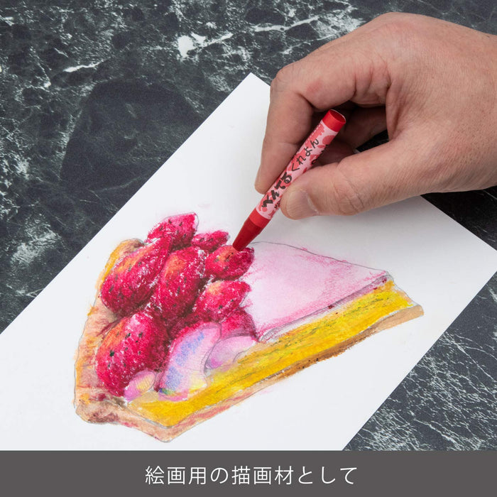 Pentel 10-Piece Ptc-T03R Crayon Set in Daidai Color-Kiichin - The #1 Place for Japanese Goods in Your Hand!
