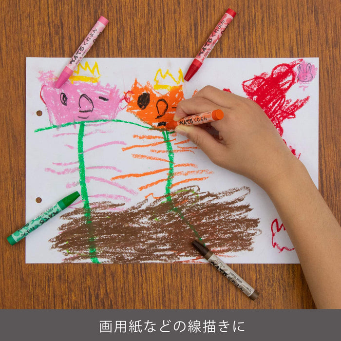 Pentel 12-Color Crayon Set with User Guide PTCR-12-Kiichin - The #1 Place for Japanese Goods in Your Hand!