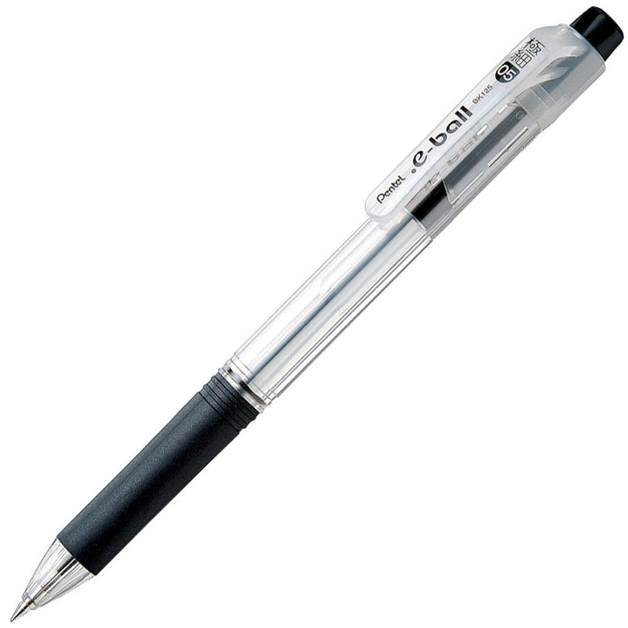 Pentel 0.5mm Black Oil-Based Ballpoint Pen Dot E-Ball 5 Pack - XBK125-A-Kiichin - The #1 Place for Japanese Goods in Your Hand!