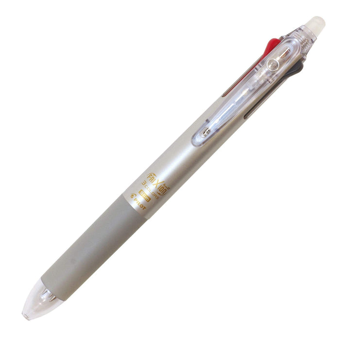 Pilot Frixion Ball 3 Slim Silver Ballpoint Pen 0.38mm 3-Color-Kiichin - The #1 Place for Japanese Goods in Your Hand!