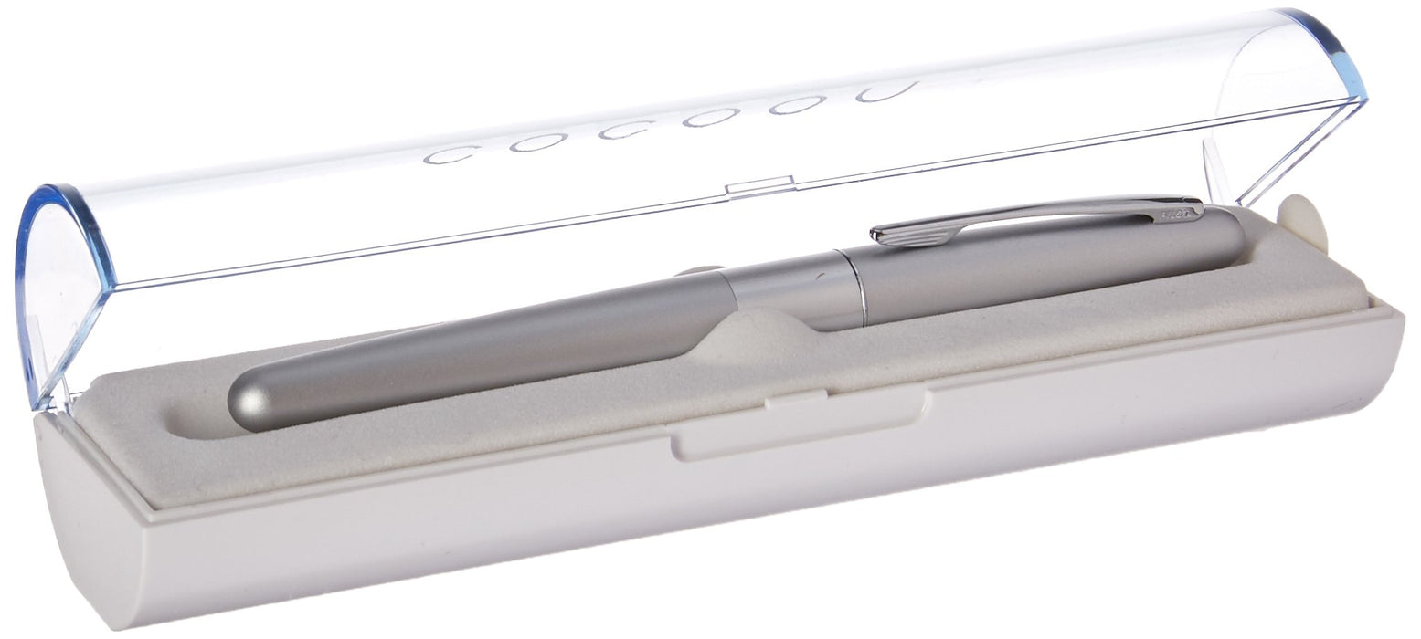Pilot Cocoon Medium Point Fountain Pen in Silver FCO-3SR-SM Model-Kiichin - The #1 Place for Japanese Goods in Your Hand!