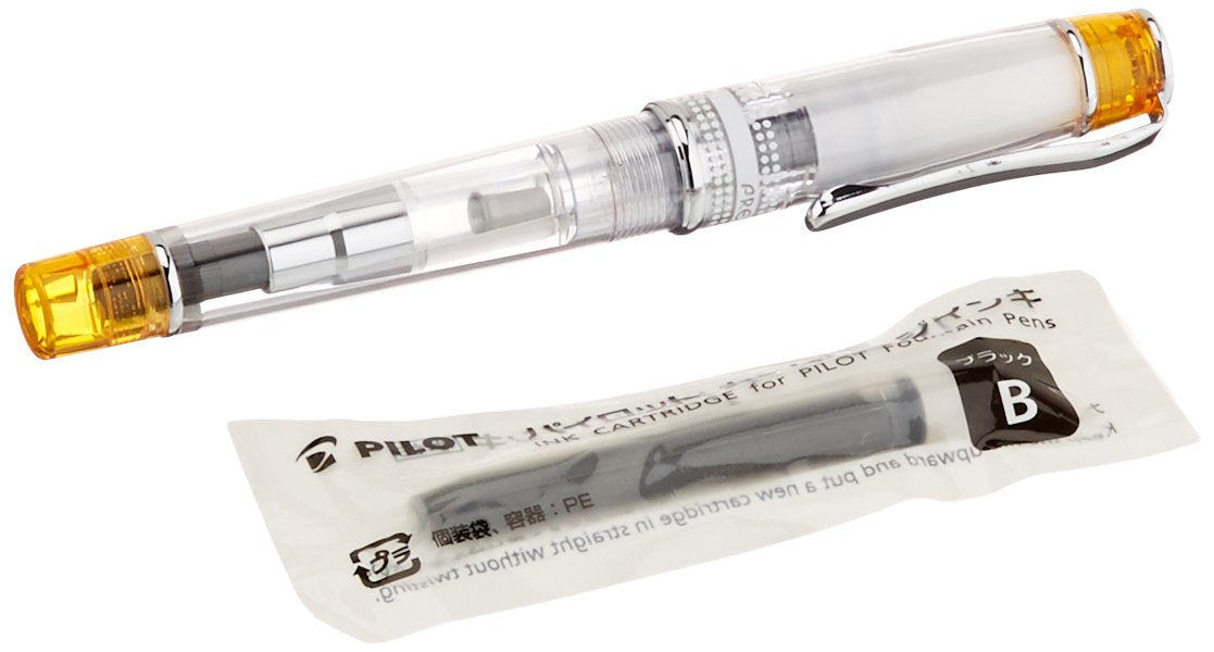 Pilot Prera Colorful Calligraphy Fountain Pen - Transparent Orange FPRN350R-Kiichin - The #1 Place for Japanese Goods in Your Hand!