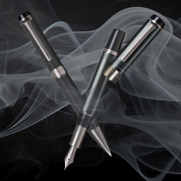 Sailor Cylint Fountain Pen Matte Black Fine 21K Gold Nib Stainless Steel