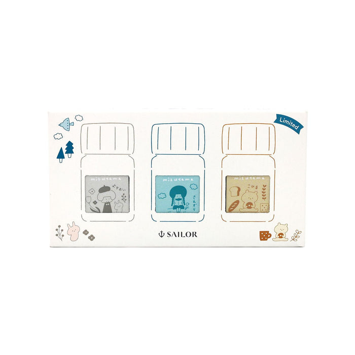 Sailor Fountain Pen 10x3 Color Set with 10ml Bottle Ink Mizutama Model 13-3600-001-Kiichin - The #1 Place for Japanese Goods in Your Hand!