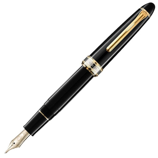 Sailor Fountain Pen 21K Large Cross Point Long Sword Black GT 10-7521-820-Kiichin - The #1 Place for Japanese Goods in Your Hand!