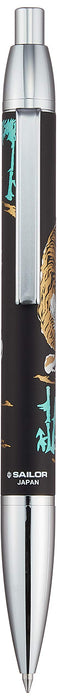 Sailor Fountain Pen Four Gods Byakko Black Graceful Makie Oil-Based Ballpoint 16-0374-220-Kiichin - The #1 Place for Japanese Goods in Your Hand!