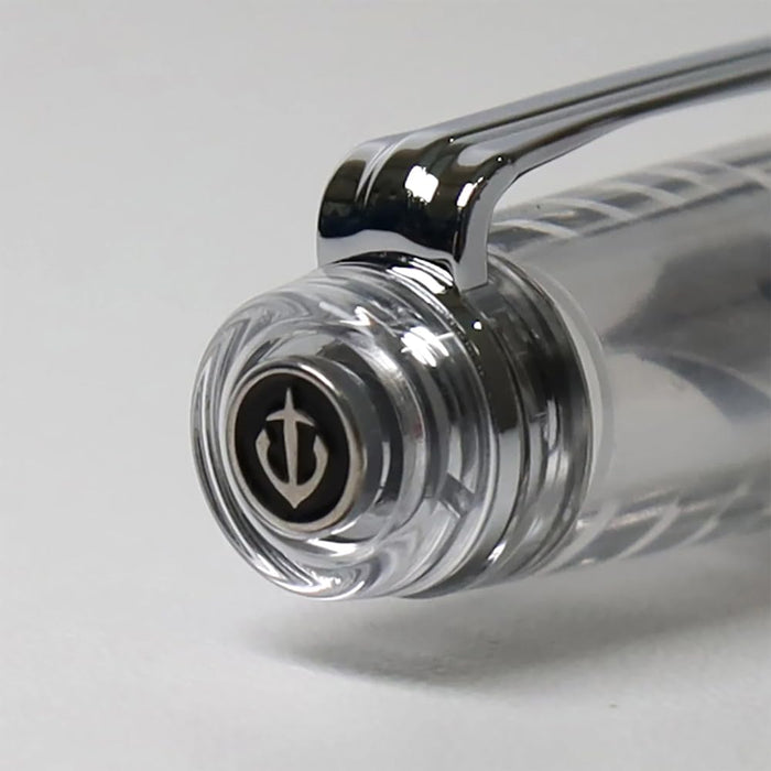 Sailor Fountain Pen Professional Gear Slim Silver Zoom Demonstrator Pen